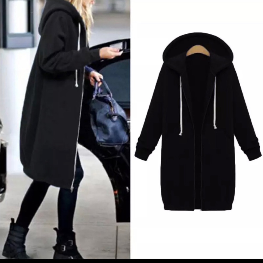 Long black fleece